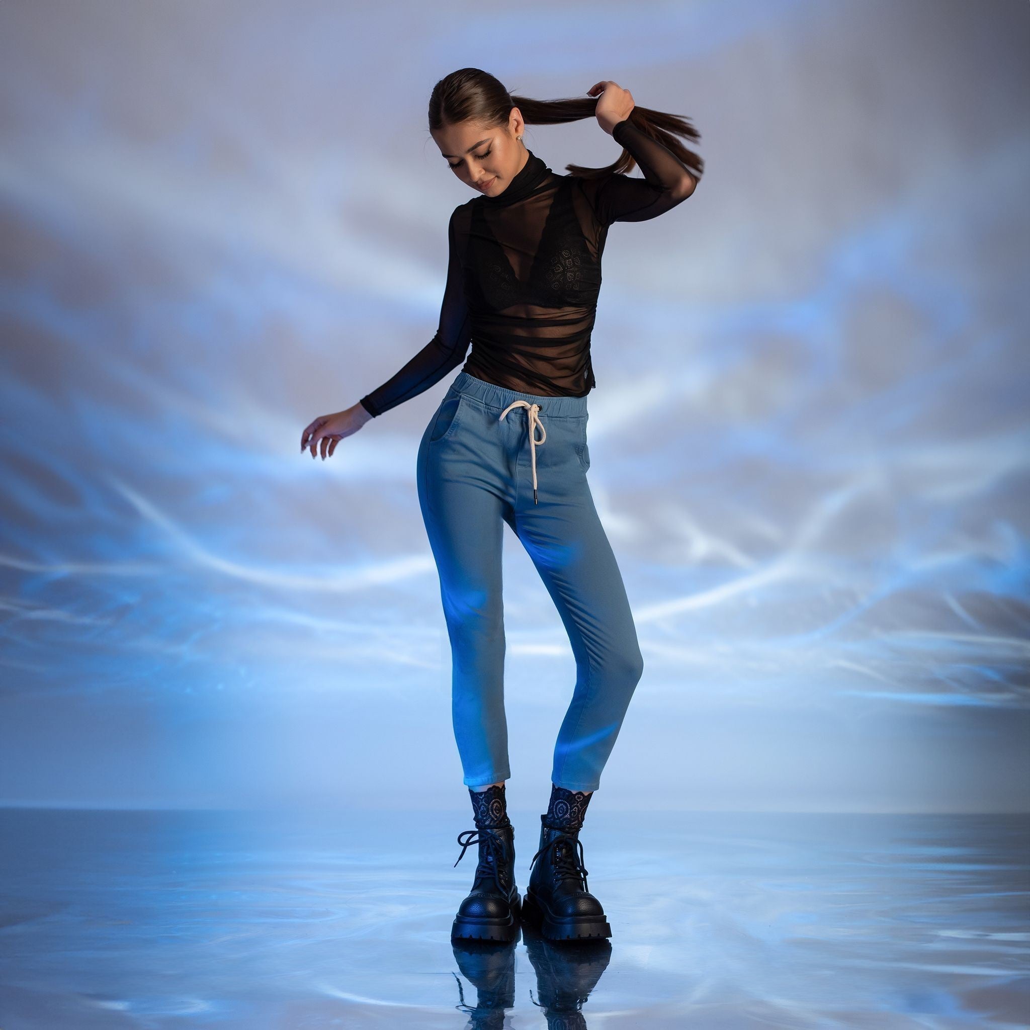 Blugi dama sport albastri N⁰12