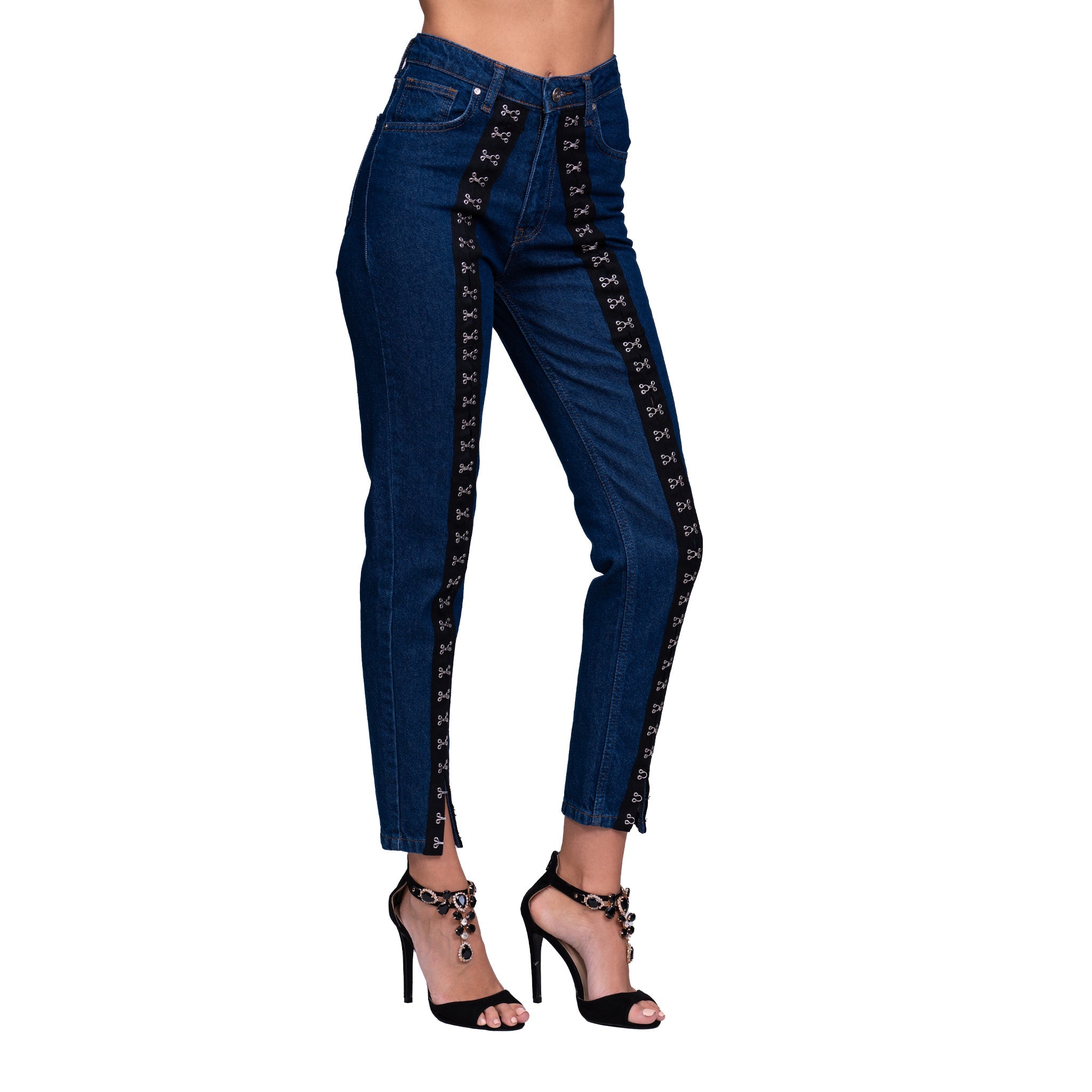 Blugi dama cu copci metalice No13
